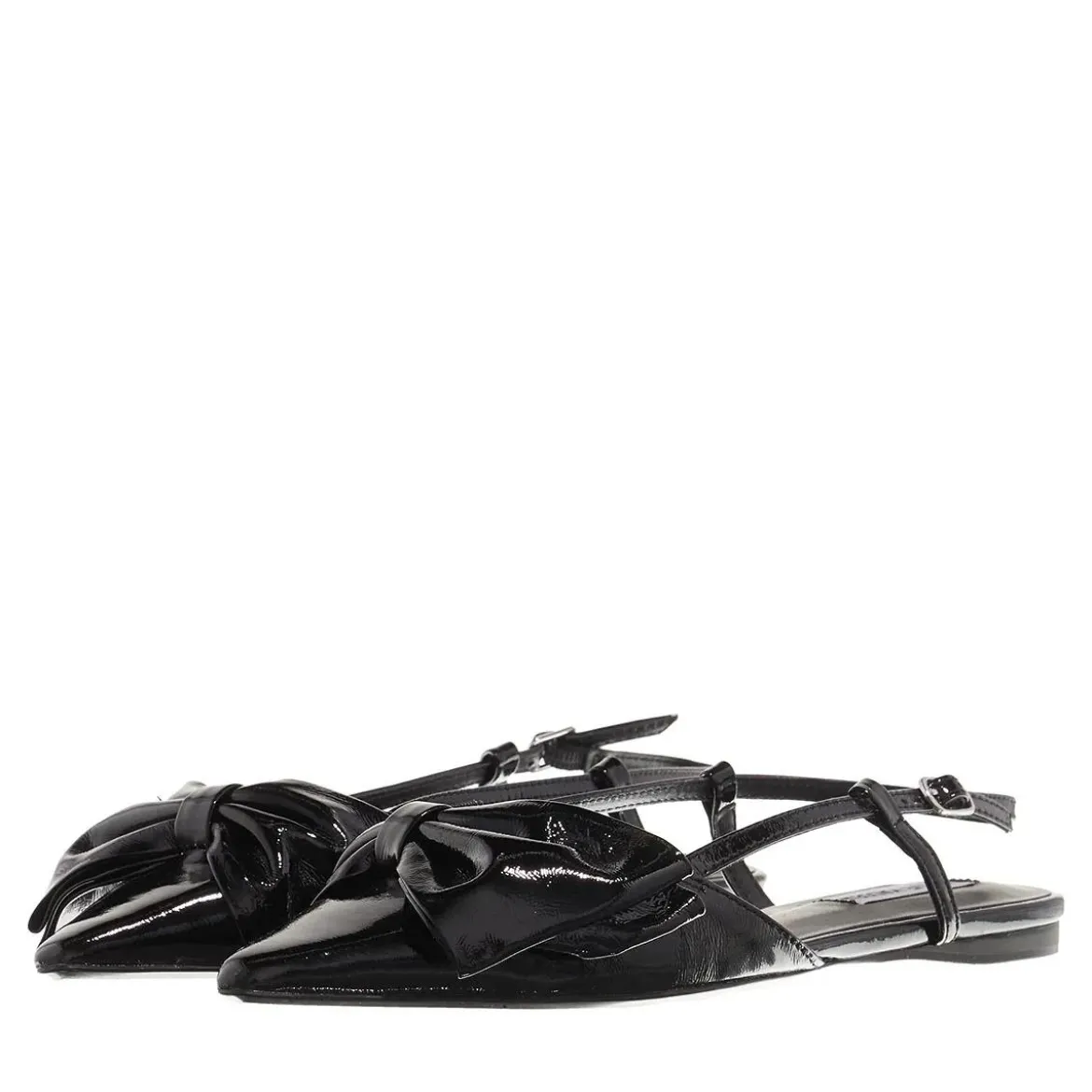Steve Madden Dazzled Black Leather Mules