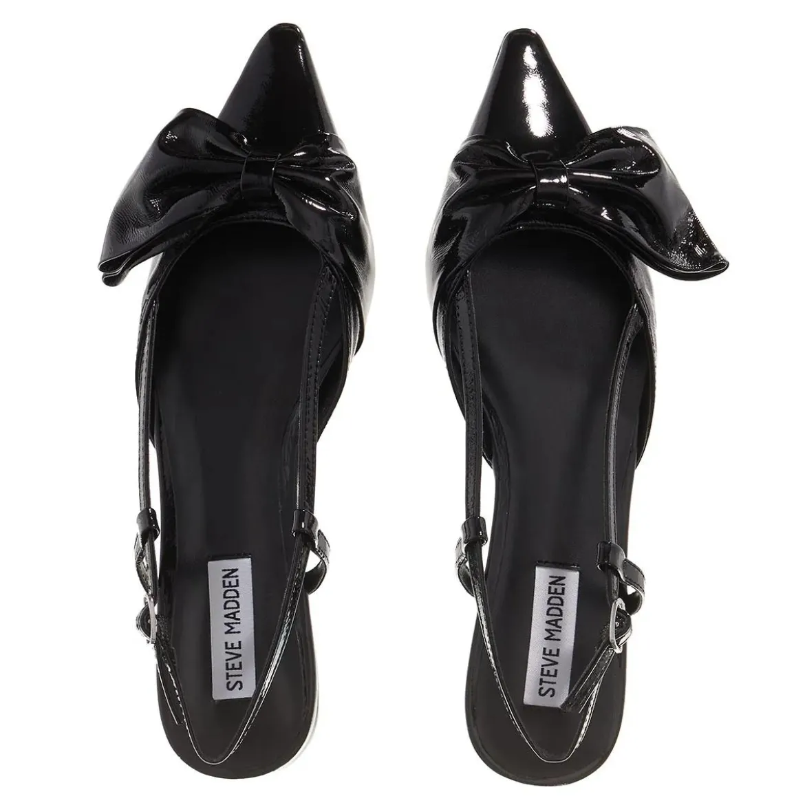 Steve Madden Dazzled Black Leather Mules