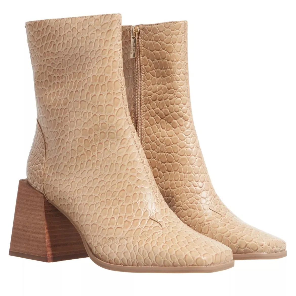 Steve Madden Duchess Tan Lizard Stiefeletten