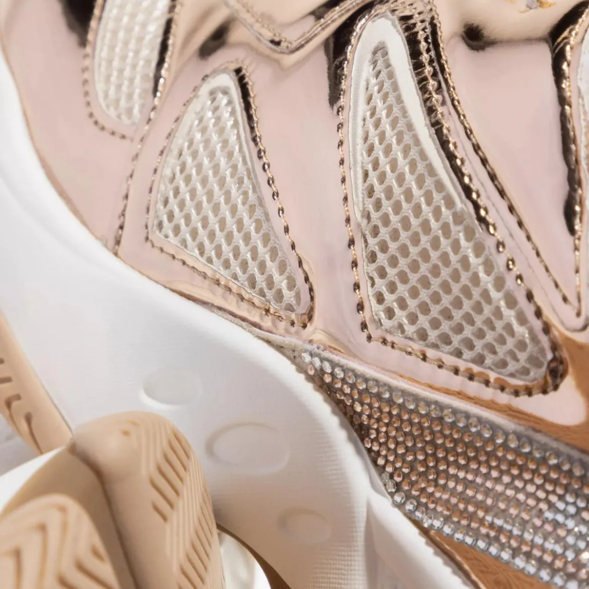 Steve Madden Medallist 2 Cream Rose Gold Low-Top-Sneaker