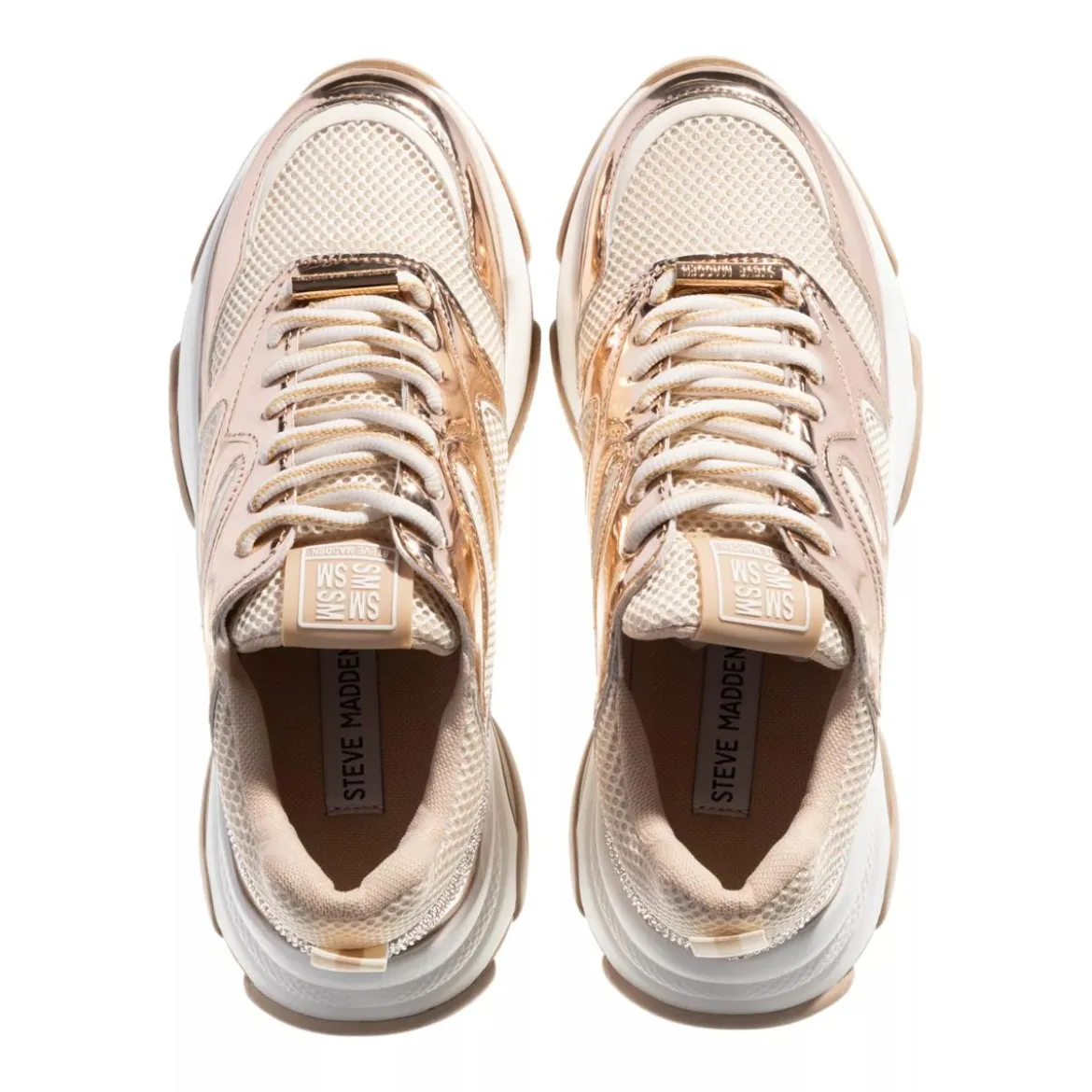 Steve Madden Medallist 2 Cream Rose Gold Low-Top-Sneaker