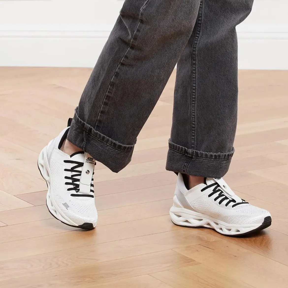 Steve Madden Surge 1 White/Silver Low-Top-Sneaker