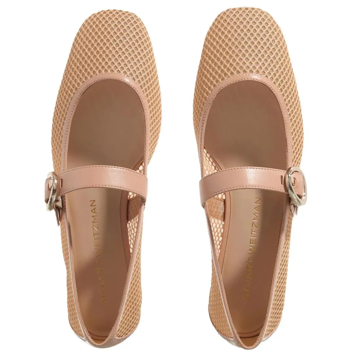 Stuart Weitzman Arabella Mary Jane Ginger Ballerinas