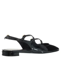 Stuart Weitzman Benni Mj Slingback Black Ballerinas