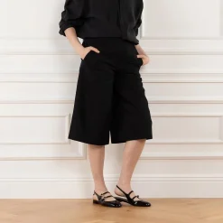 Stuart Weitzman Benni Mj Slingback Black Ballerinas