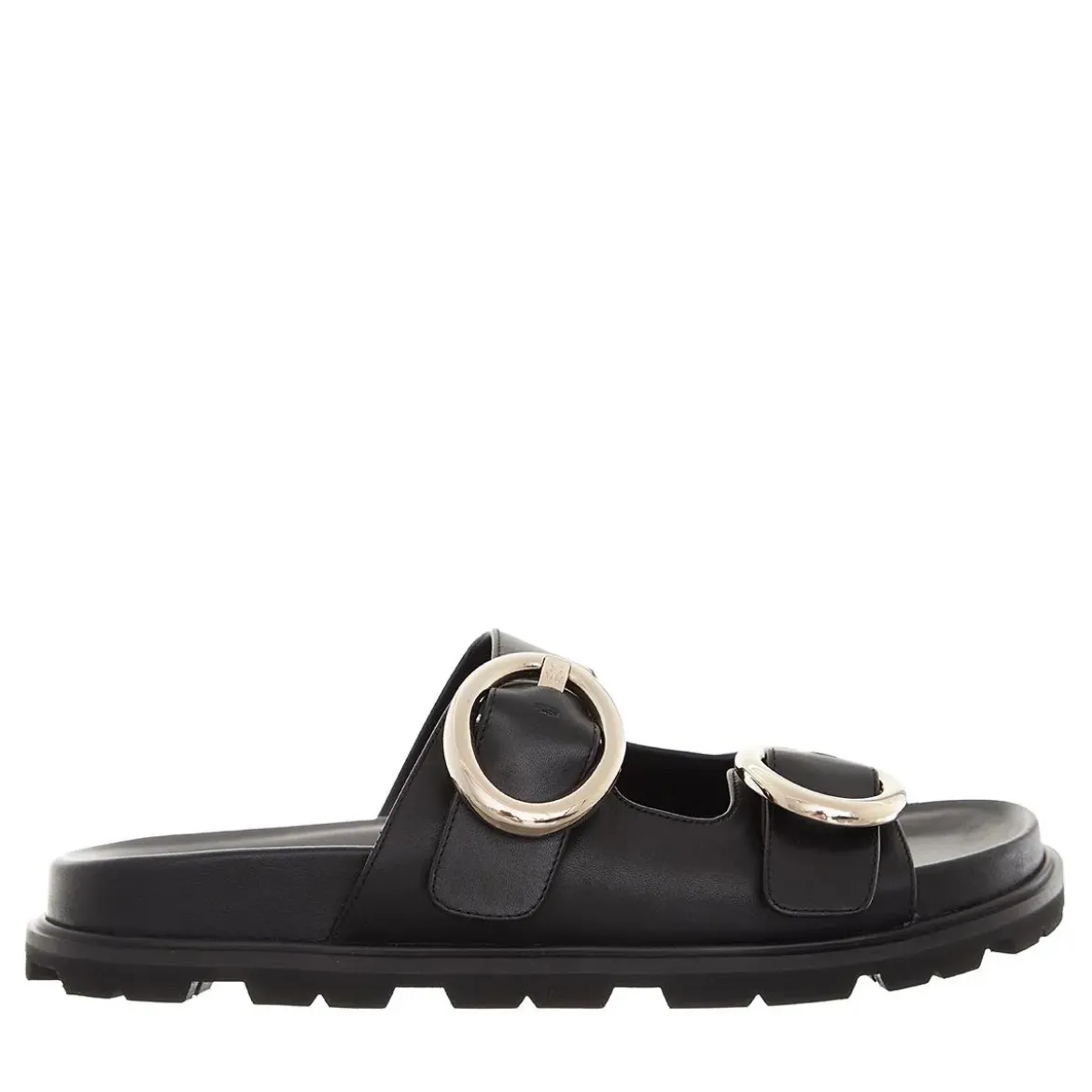 Stuart Weitzman Benni Sport Slide Black Sandalen