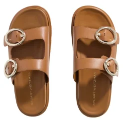 Stuart Weitzman Benni Sport Slide Macchiato Sandalen