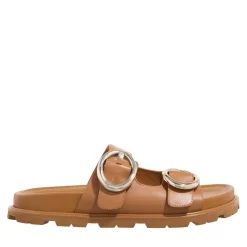 Stuart Weitzman Benni Sport Slide Macchiato Sandalen