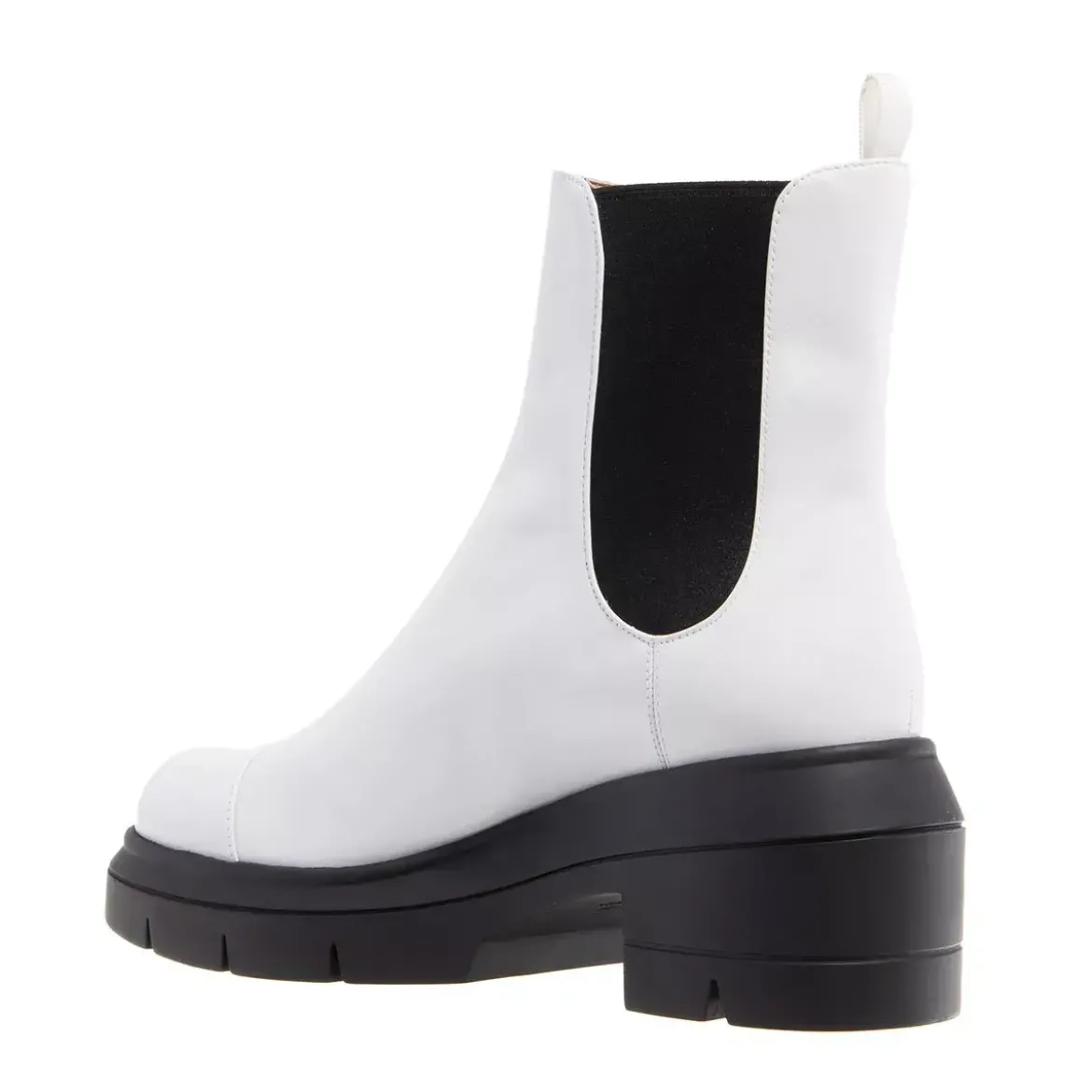 Stuart Weitzman Norah White Chelsea Boots