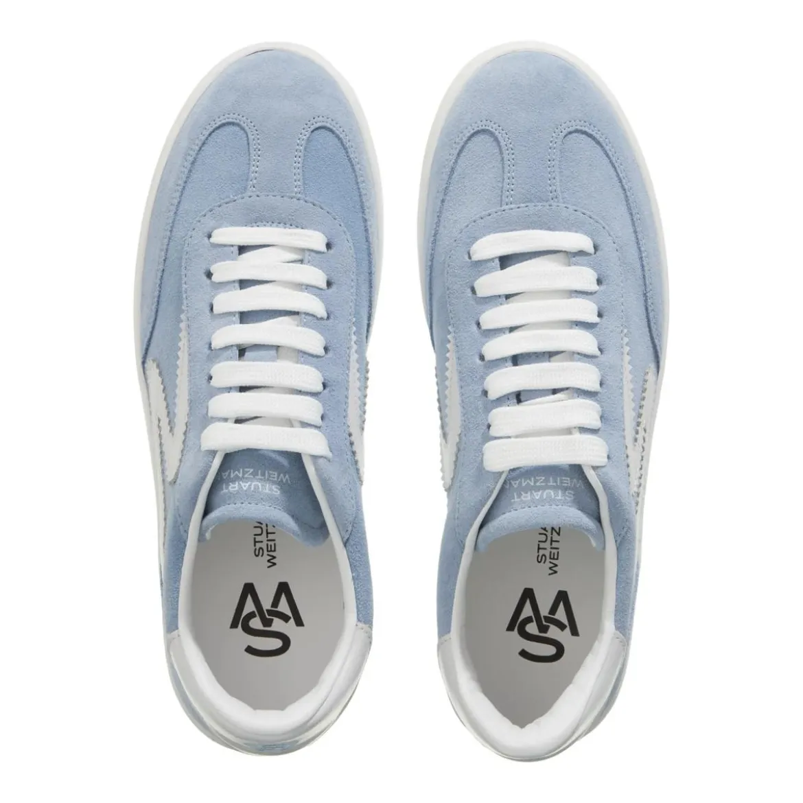 Stuart Weitzman Sw Runaround Sneaker Cielo/White Low-Top-Sneaker