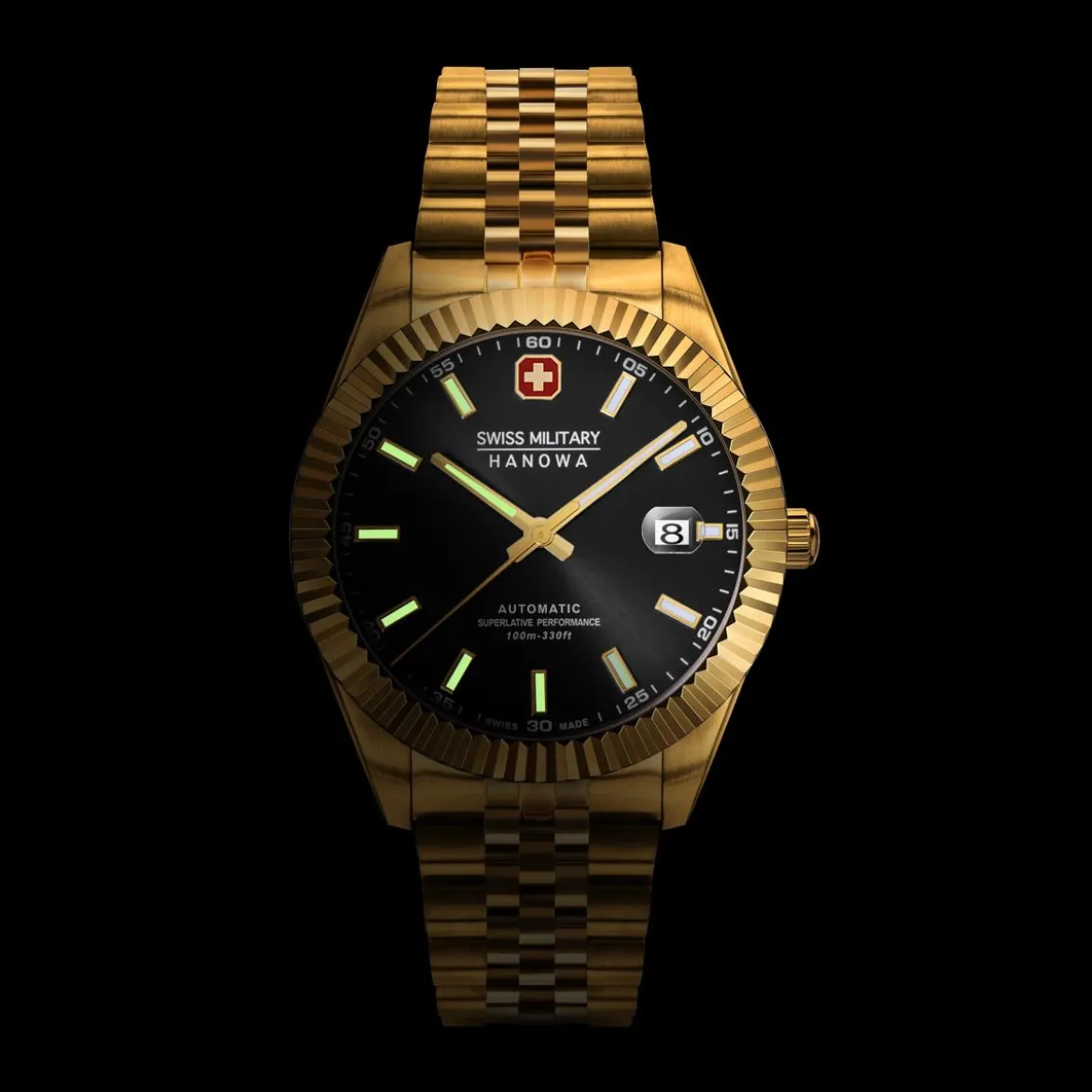 Swiss Military Hanowa Automatikuhr Diligenter gold Automatikuhr