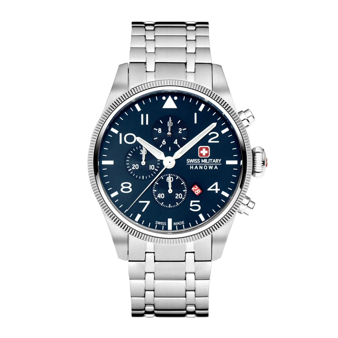 Swiss Military Hanowa Quarzuhr Thunderbolt Chrono silber Chronograph