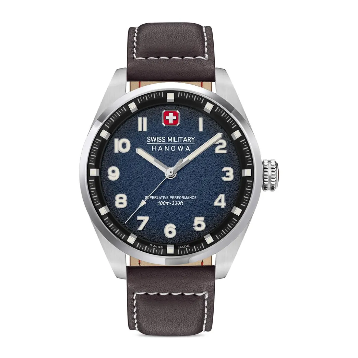 Swiss Military Hanowa Quarzuhr Greyhound dunkel-braun Quarzuhr