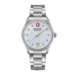 Swiss Military Hanowa Quarzuhr Roadrunner Lady Sparkle silber Quarzuhr