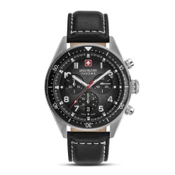 Swiss Military Hanowa Quarzuhr Greyhound Chrono schwarz Quarzuhr