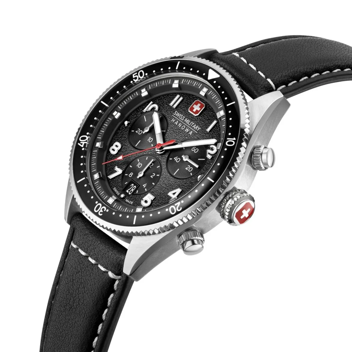 Swiss Military Hanowa Quarzuhr Greyhound Chrono schwarz Quarzuhr