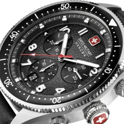 Swiss Military Hanowa Quarzuhr Greyhound Chrono schwarz Quarzuhr
