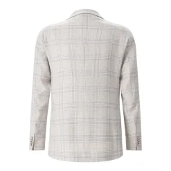 Tagliatore Karriertes Sakko beige Anzugjacke