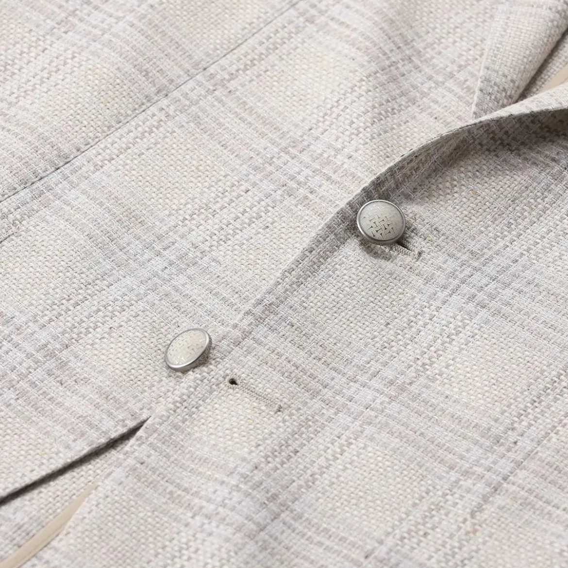 Tagliatore Karriertes Sakko beige Anzugjacke