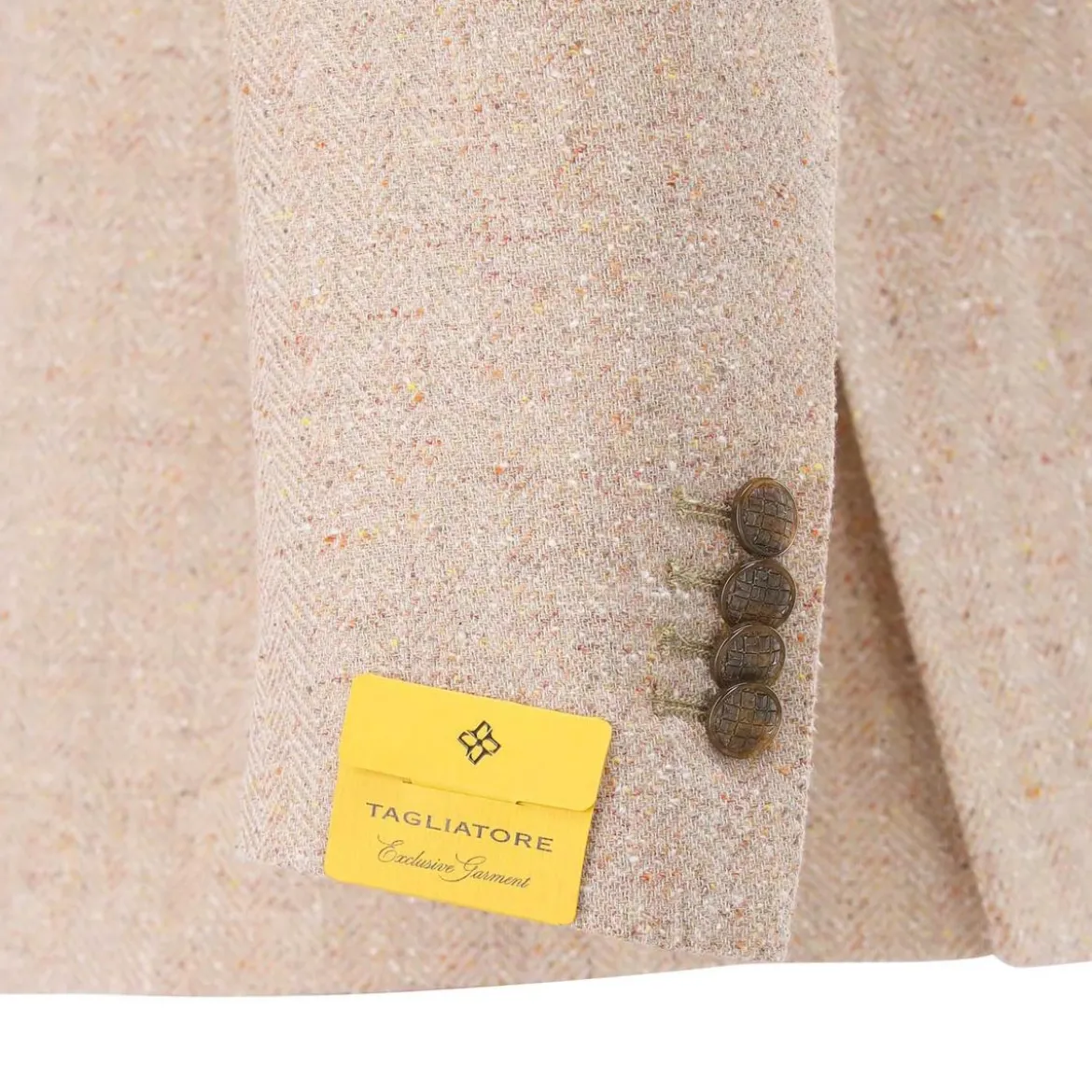 Tagliatore Sakko aus Baumwollmix braun Anzugjacke