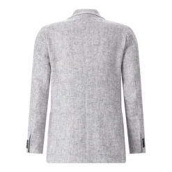 Tagliatore Sakko aus hochwertigem Strick blau Anzugjacke