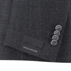 Tagliatore Sakko aus Schurwolle & Seide grau Anzugjacke