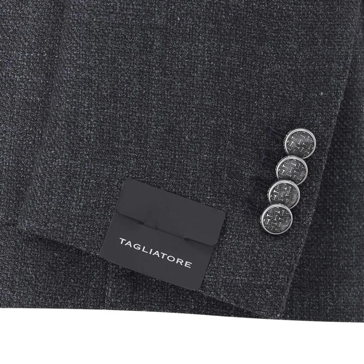 Tagliatore Sakko aus Schurwolle & Seide grau Anzugjacke