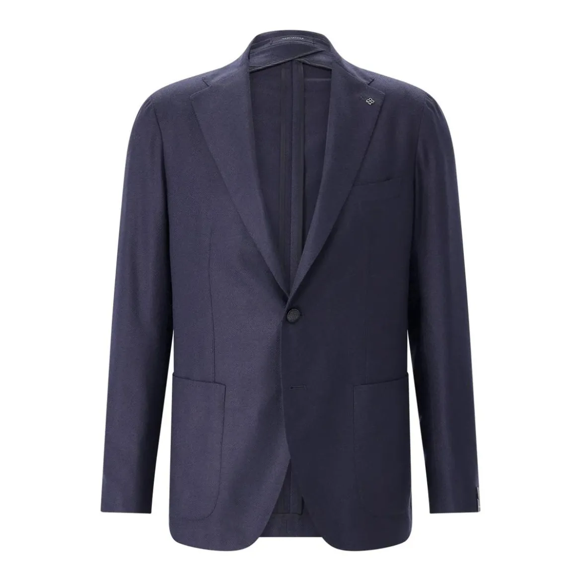 Tagliatore Sakko aus Seide blau Anzugjacke