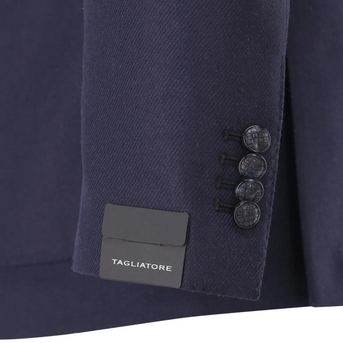 Tagliatore Sakko aus Seide blau Anzugjacke