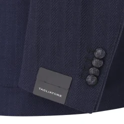 Tagliatore Sakko aus Wollmix blau Anzugjacke