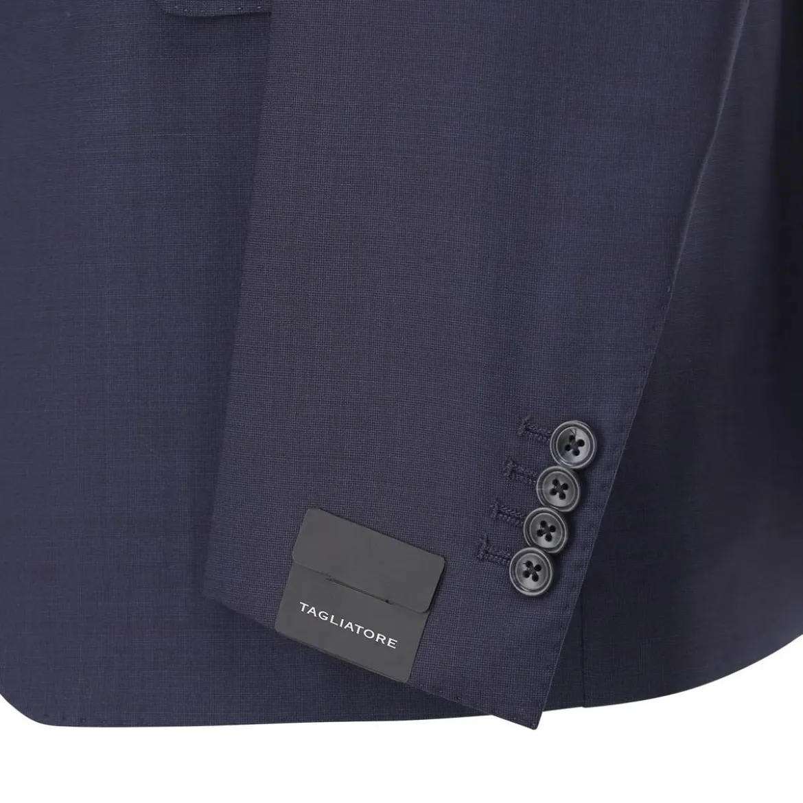 Tagliatore Zweiteiliger Anzug aus Wollmix blau Hosenanzug