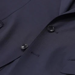 Tagliatore Zweiteiliger Anzug aus Wollmix blau Hosenanzug