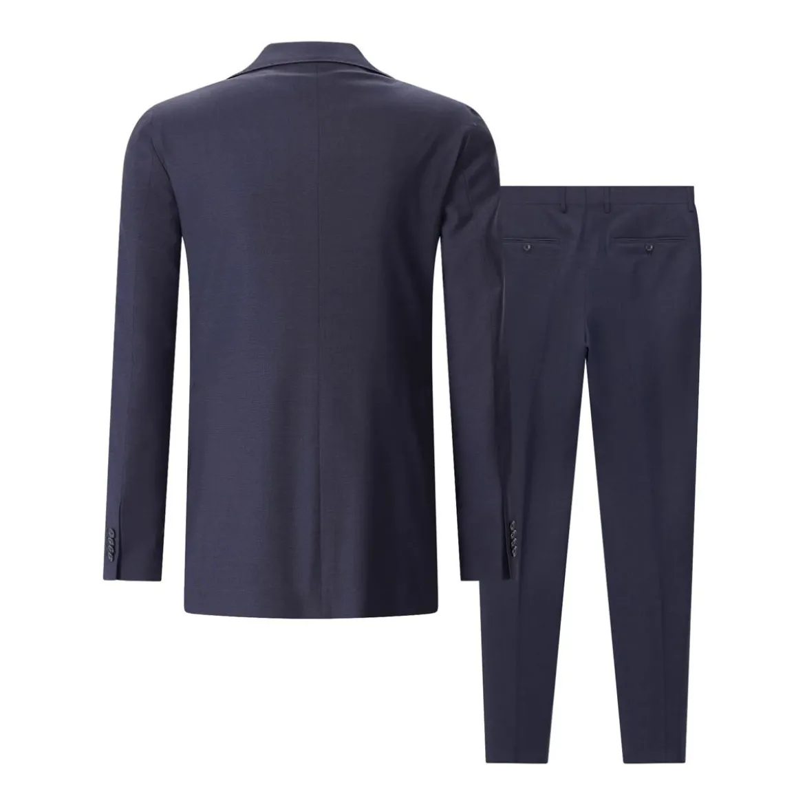 Tagliatore Zweiteiliger Anzug aus Wollmix blau Hosenanzug