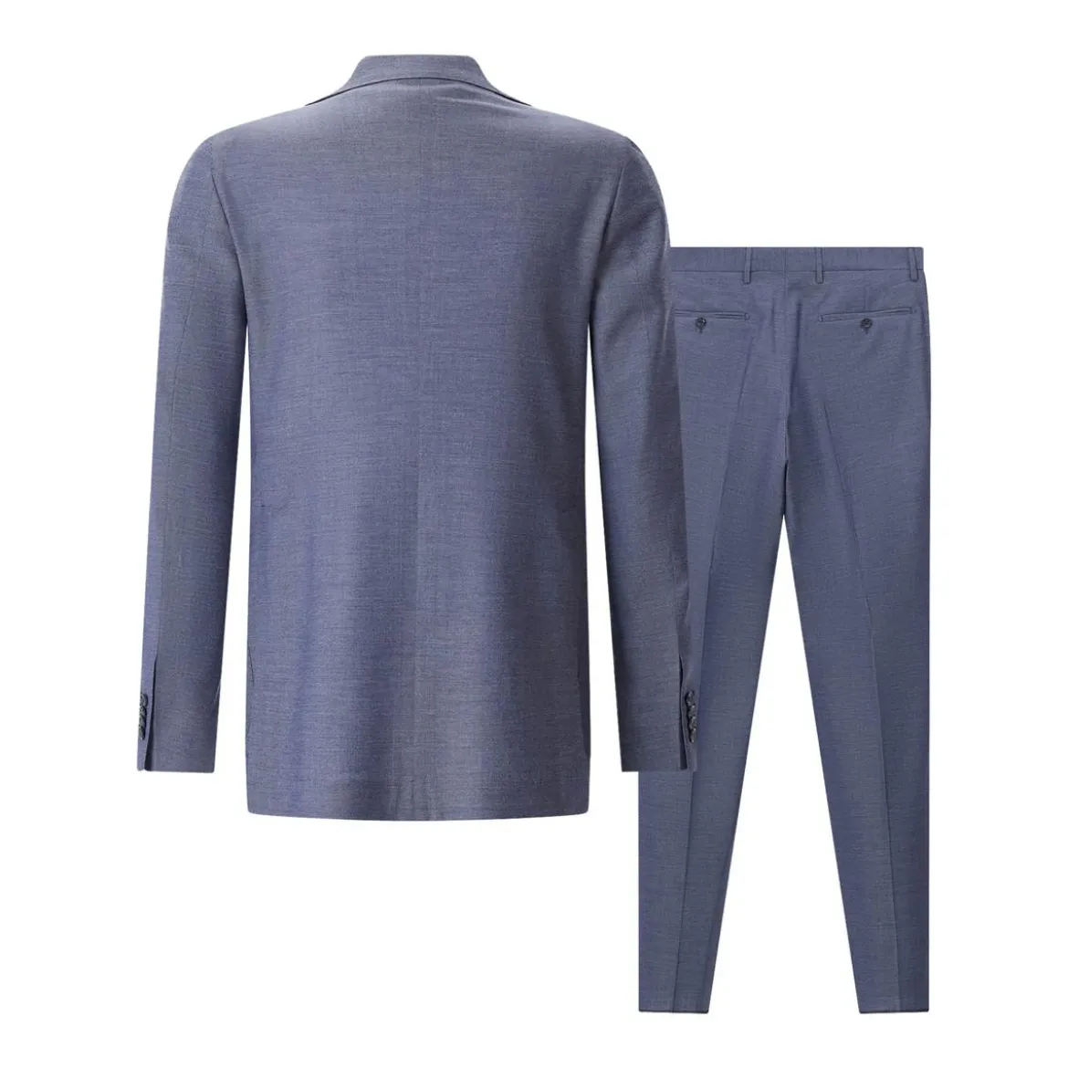 Tagliatore Zweiteiliger Anzug aus Wollmix blau Hosenanzug
