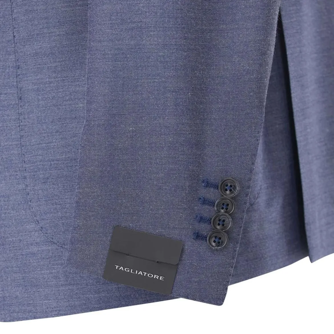Tagliatore Zweiteiliger Anzug aus Wollmix blau Hosenanzug