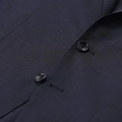 Tagliatore Zweiteiliger Anzug aus Wollmix blau Hosenanzug
