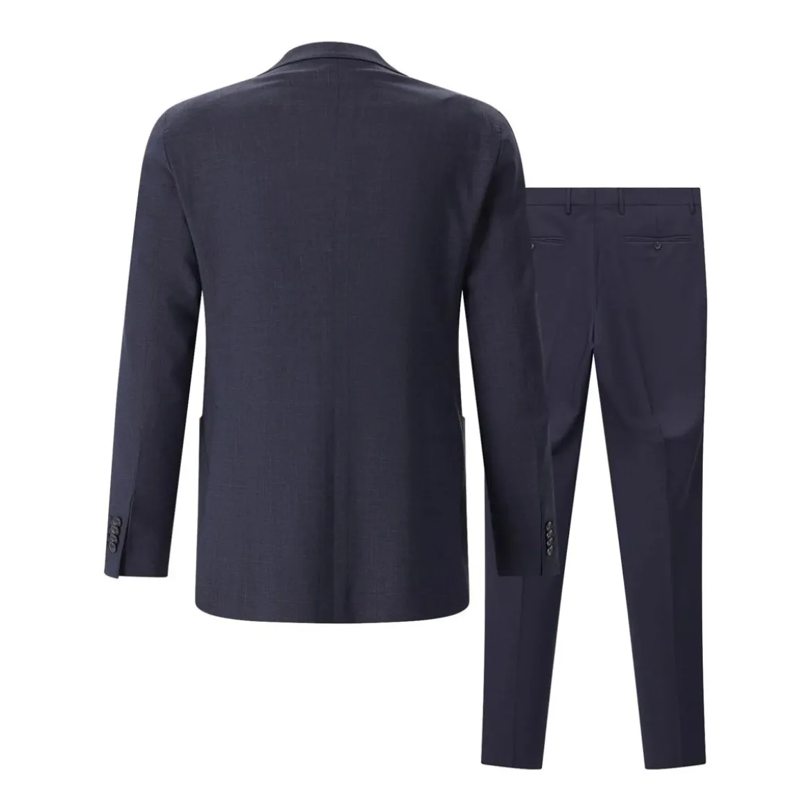 Tagliatore Zweiteiliger Anzug aus Wollmix blau Hosenanzug