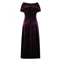 Talbot Runhof Abenkleid in Samt lila Abendkleid
