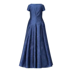 Talbot Runhof Langes Abendkleid blau Abendkleid