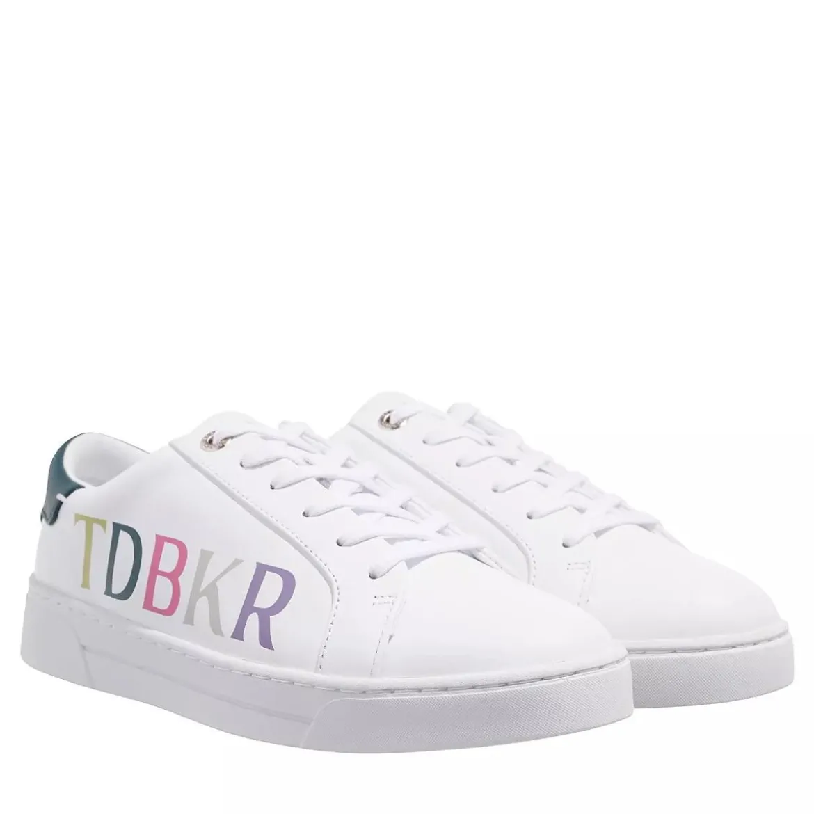 Ted Baker Artii Branded Leather Cupsole Sneaker White Low-Top-Sneaker