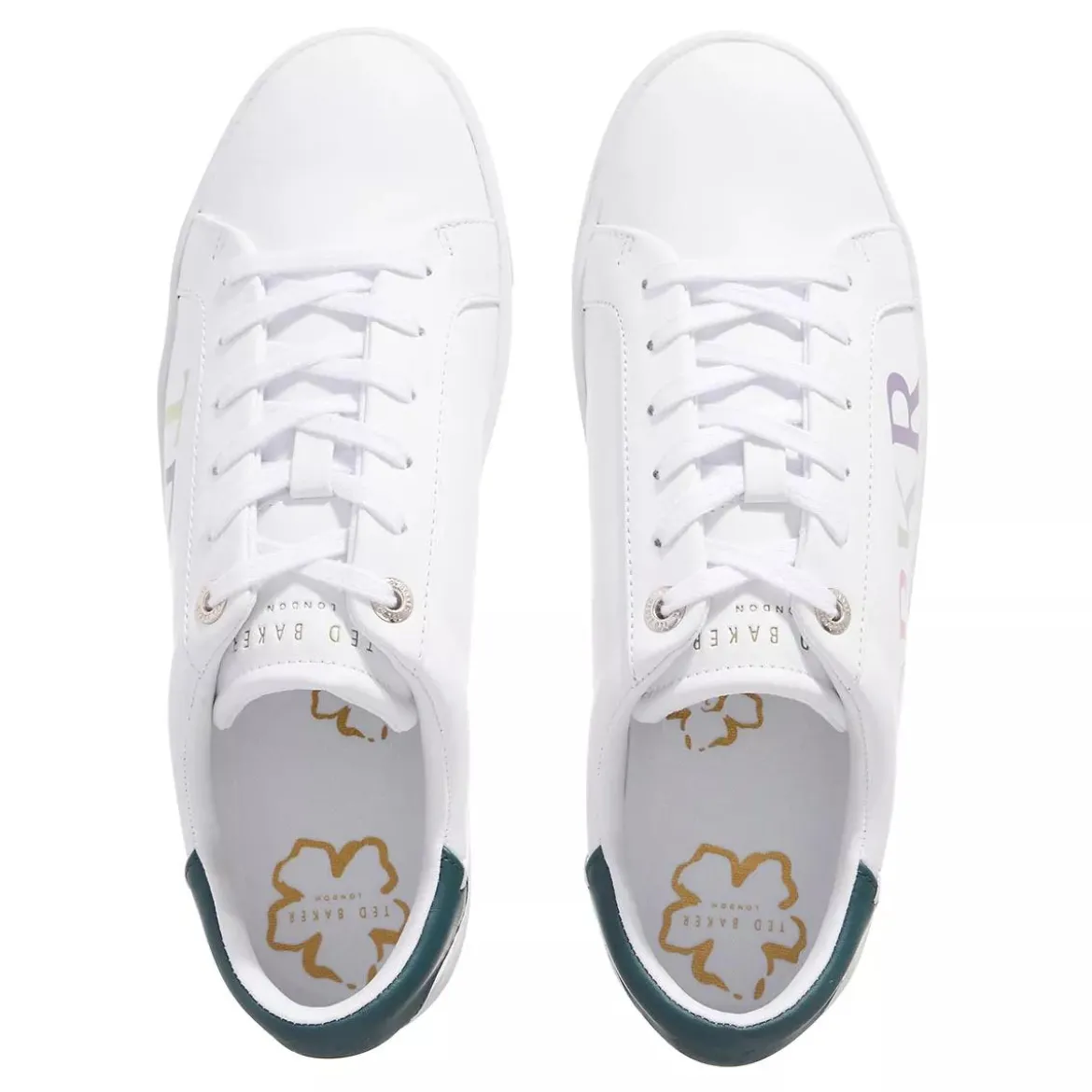 Ted Baker Artii Branded Leather Cupsole Sneaker White Low-Top-Sneaker