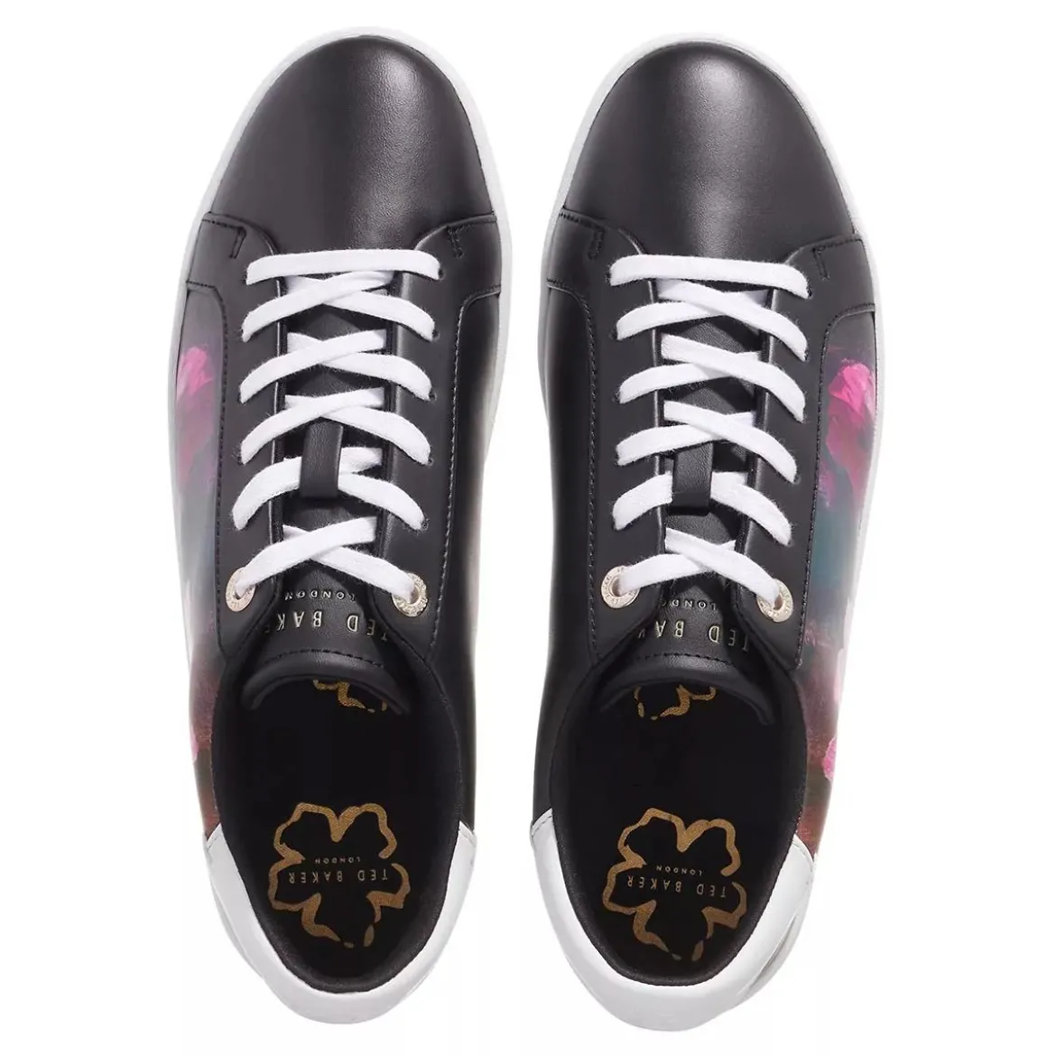 Ted Baker Artoh Art Print Leather Cupsole Sneaker Black Low-Top-Sneaker
