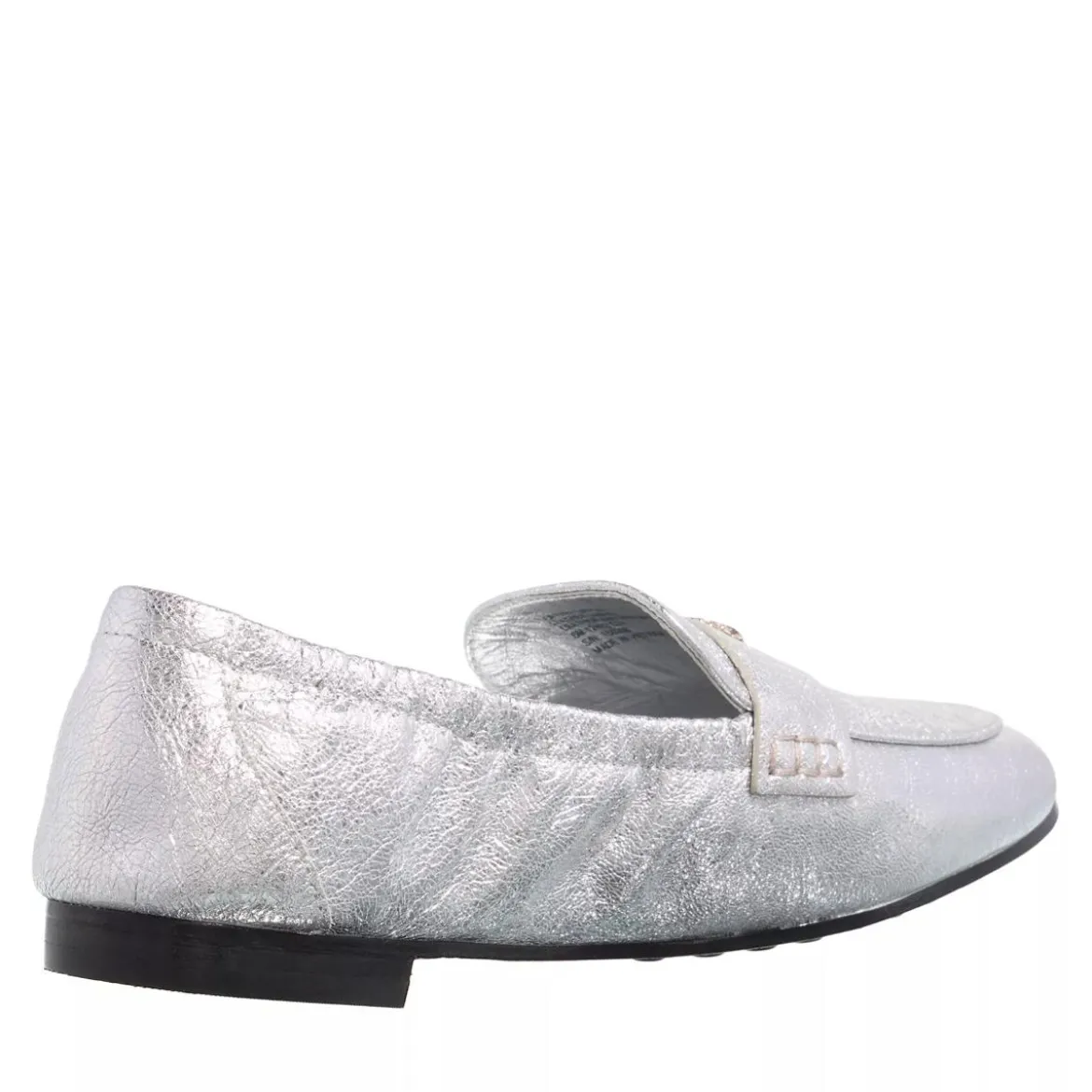 Tory Burch Ballet Loafer Shiny Silver Loafer