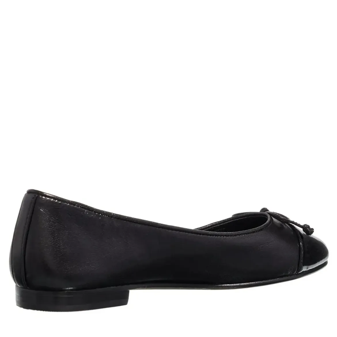 Tory Burch Cap-Toe Ballet Perfect Black/Perfect Black Ballerinas