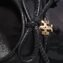 Tory Burch Cap-Toe Ballet Perfect Black/Perfect Black Ballerinas