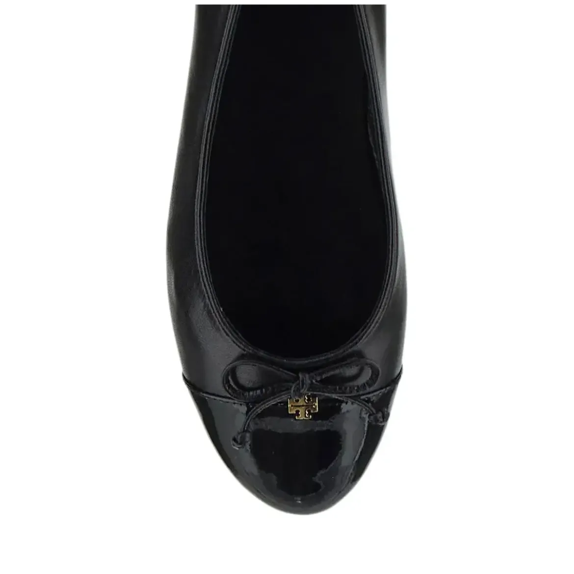 Tory Burch Cap-Toe Ballet Perfect Black/Perfect Black Ballerinas