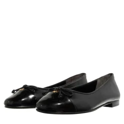 Tory Burch Cap-Toe Ballet Perfect Black/Perfect Black Ballerinas