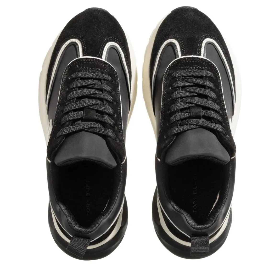 Tory Burch Good Luck Trainer Perfect Black / New Ivory Low-Top-Sneaker
