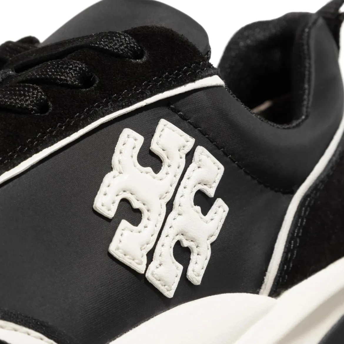 Tory Burch Good Luck Trainer Perfect Black / New Ivory Low-Top-Sneaker