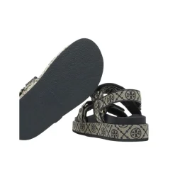 Tory Burch Kira Sport Sandals With Adjustable Straps Grey Sandalen